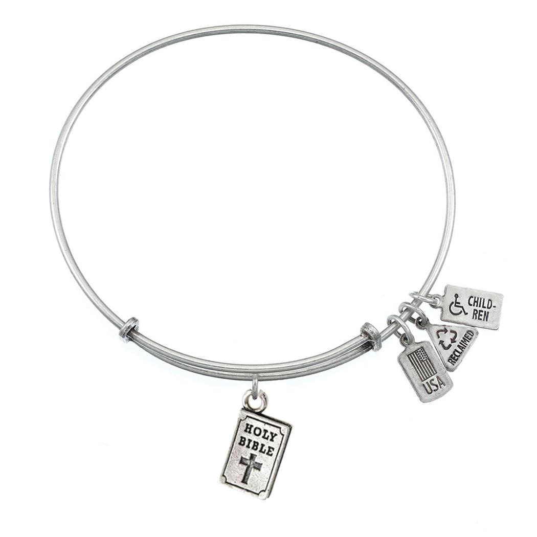 1050x1050 Holy Bible Charm Bangle Wind And Fire Jewelry