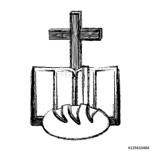 500x500 Holy Bible Book Icon Vector Illustration Graphic Design Stock