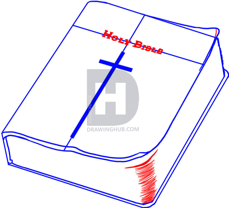 794x720 How To Draw A Bible, Step