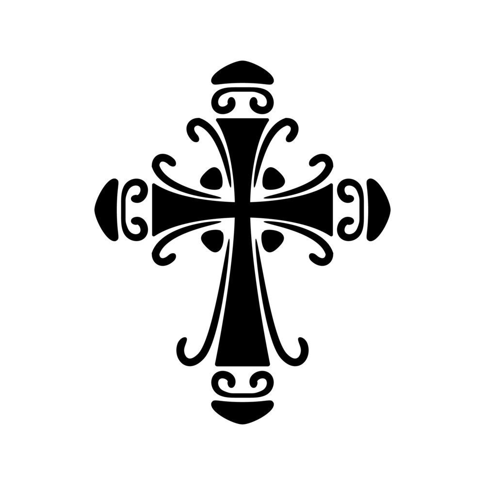 1000x1000 ornate cross stencil cricut cross drawing, stencils, free stencils