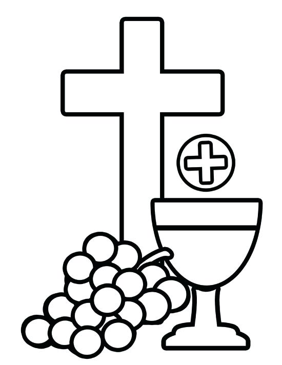 550x712 Holy Eucharist Coloring Pages