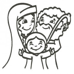 250x250 Holy Family Contoured