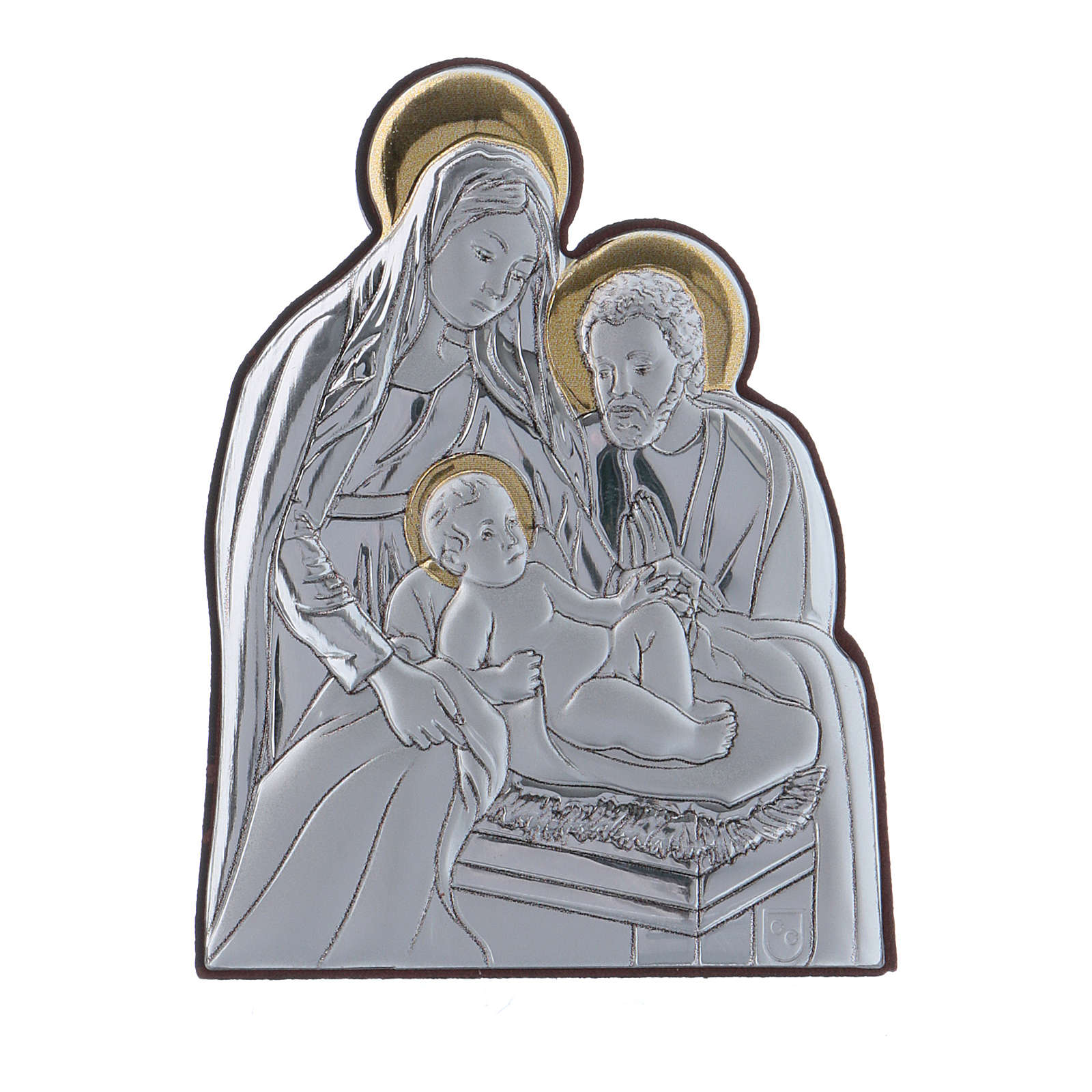 1600x1600 Holy Family Painting In Aluminium Finished In Gold