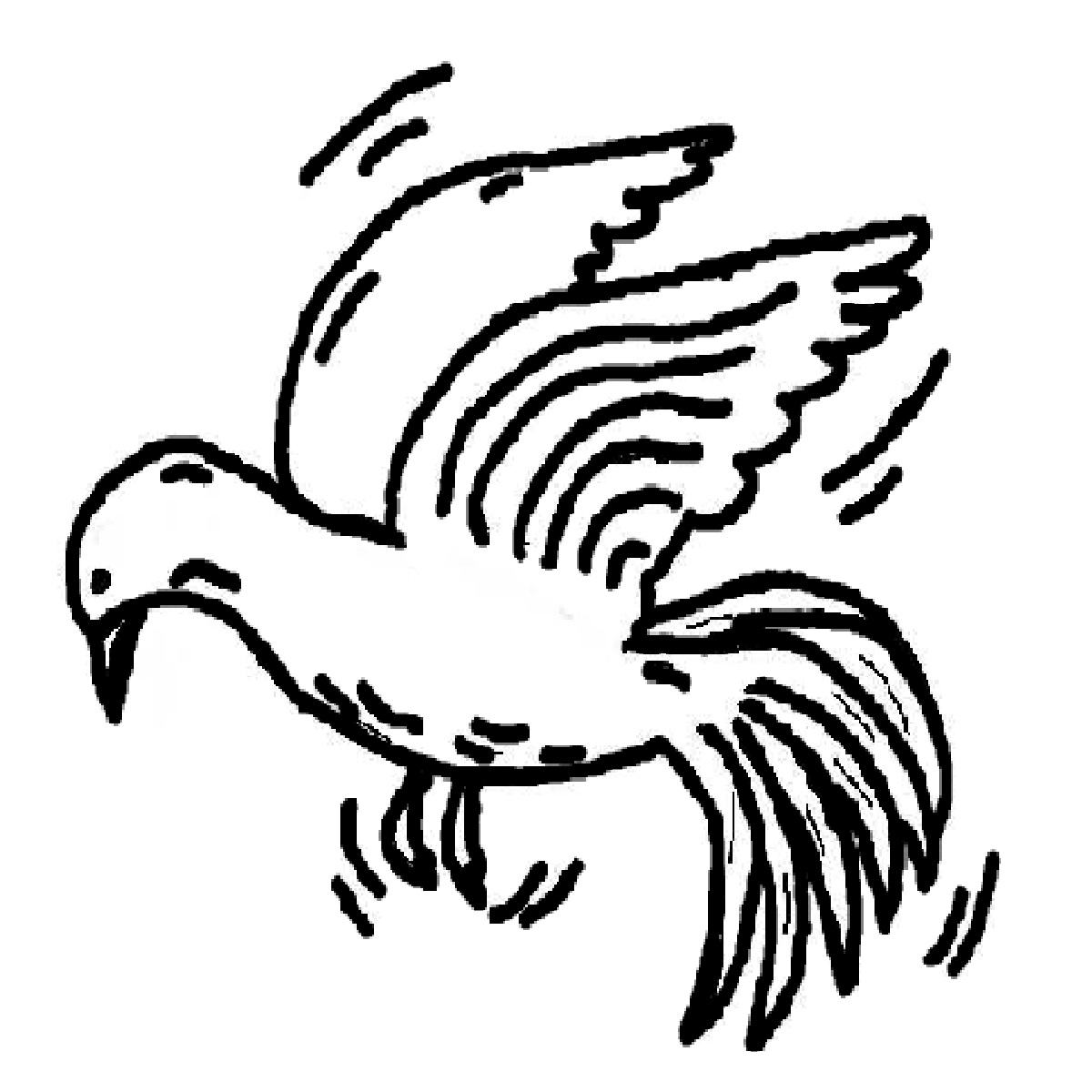 1200x1200 Holy Spirit Dove Template Printable Jerusalem House