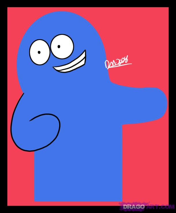 611x740 How To Draw Bloo, Step