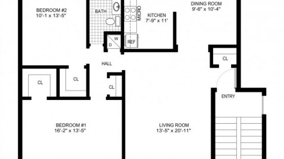 585x329 Simple House Plans Diy Awesome Design Own Home Plan Drawing Plan