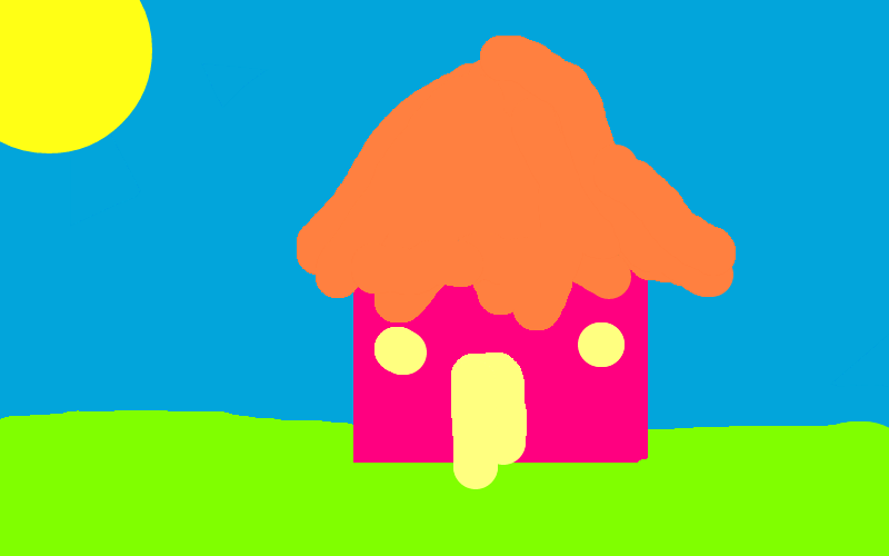 800x500 My Sweet Home Drawing