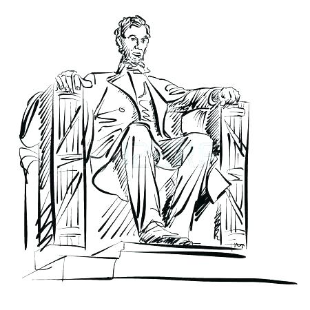 450x450 Lincoln Memorial Coloring