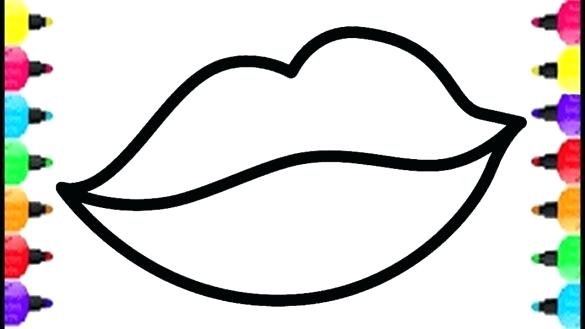 585x329 How To Draw Lips For Kids