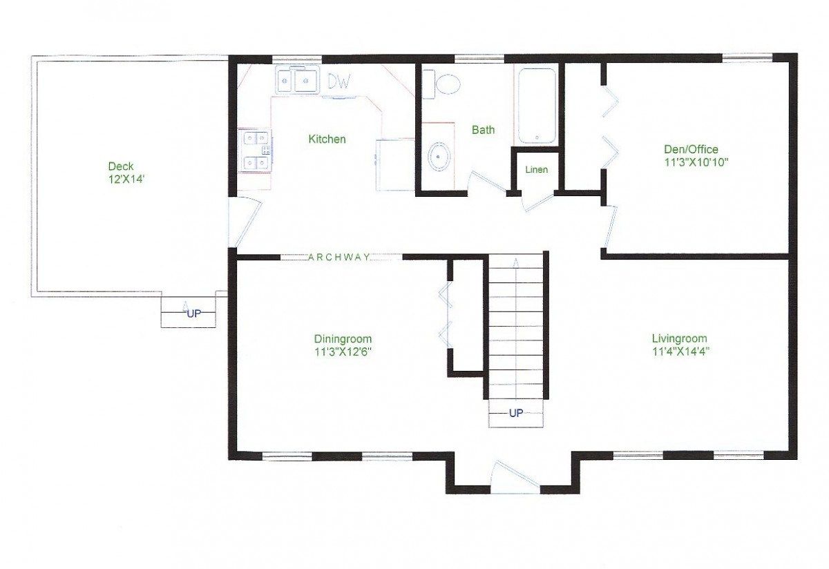 1200x824 Housedesgn Online Ranch Style Floor Plans