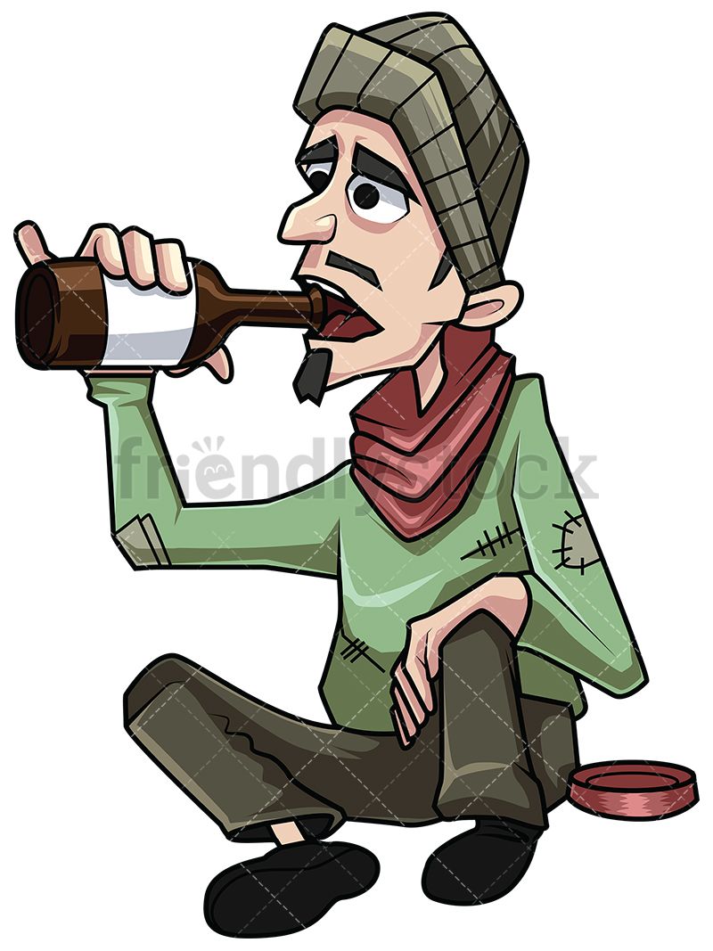 800x1067 Poor Homeless Man Drinking Alcohol In Art