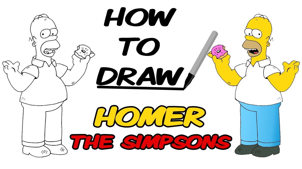 1280x720 How To Draw Homer Simpson
