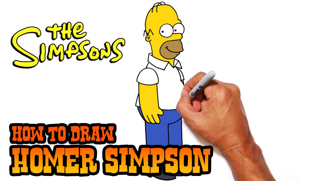 1280x720 How To Draw Homer Simpson The Simpsons