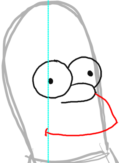 400x548 Step How To Draw Homer Simpson From The Simpsons Step