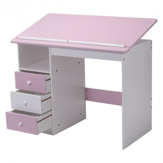 530x530 Kids Study Computer Desk Children Writing Drawing Homework Pc