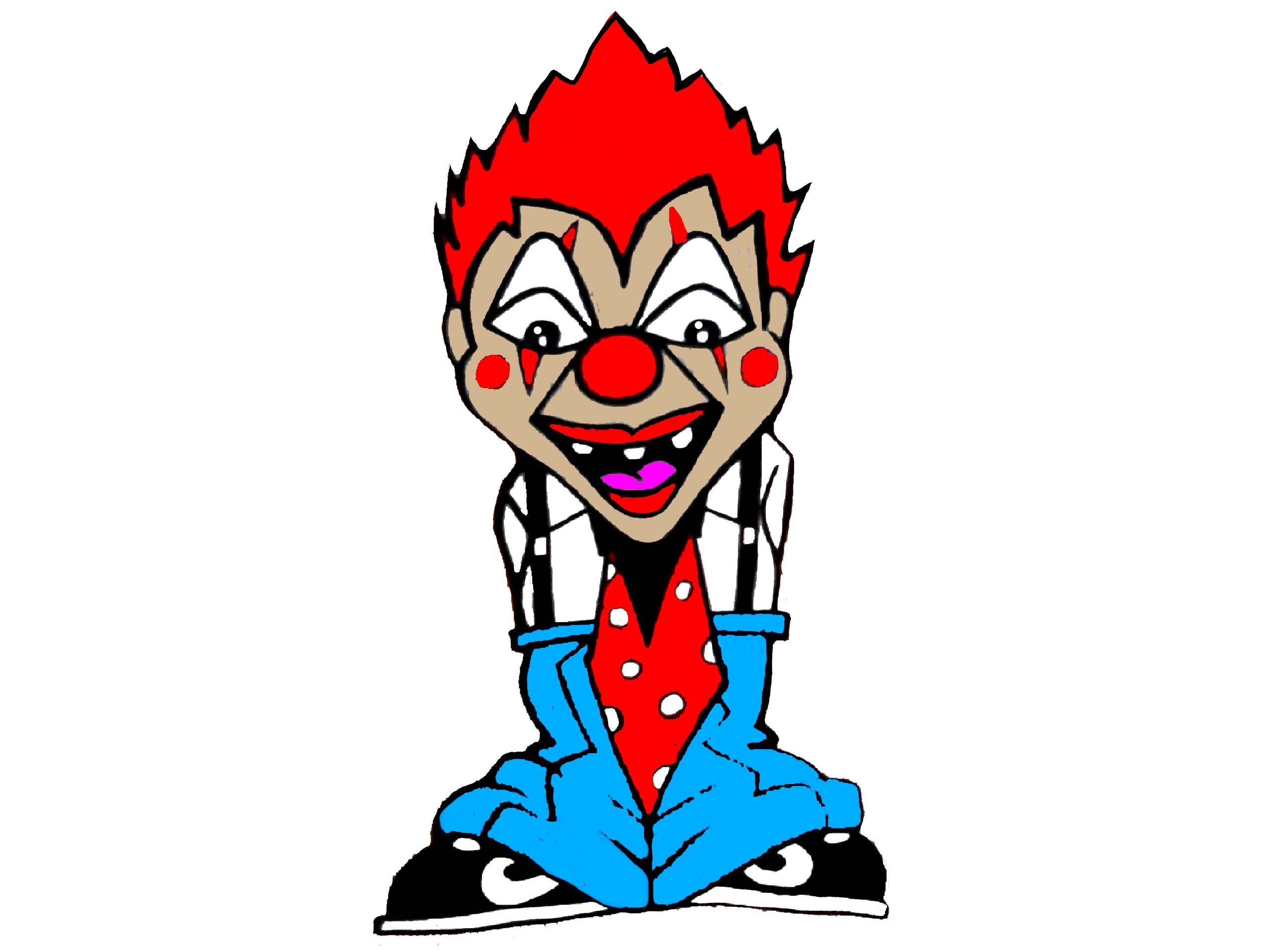 2592x1912 Drawn Clown Skull