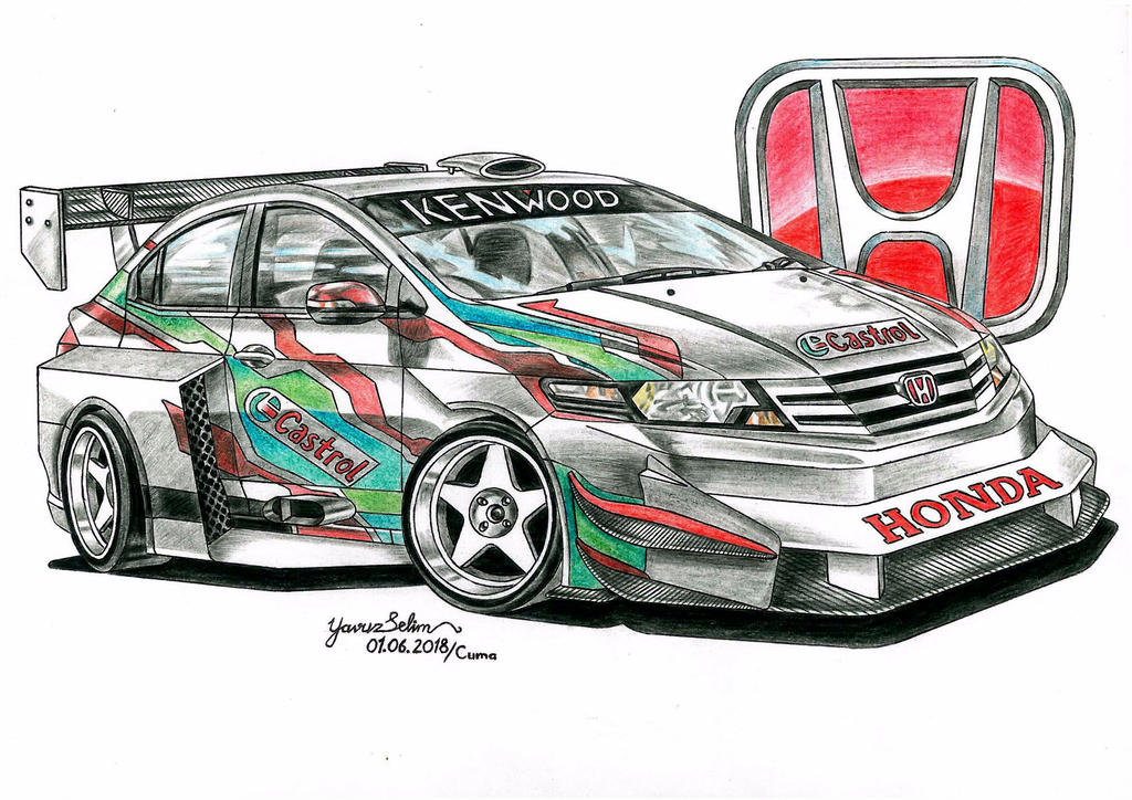 1024x724 Honda City Wtcc Modified Design Drawing