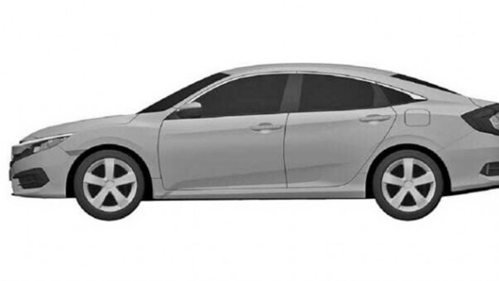 1024x576 honda civic sedan and coupe revealed in leaked patent drawings