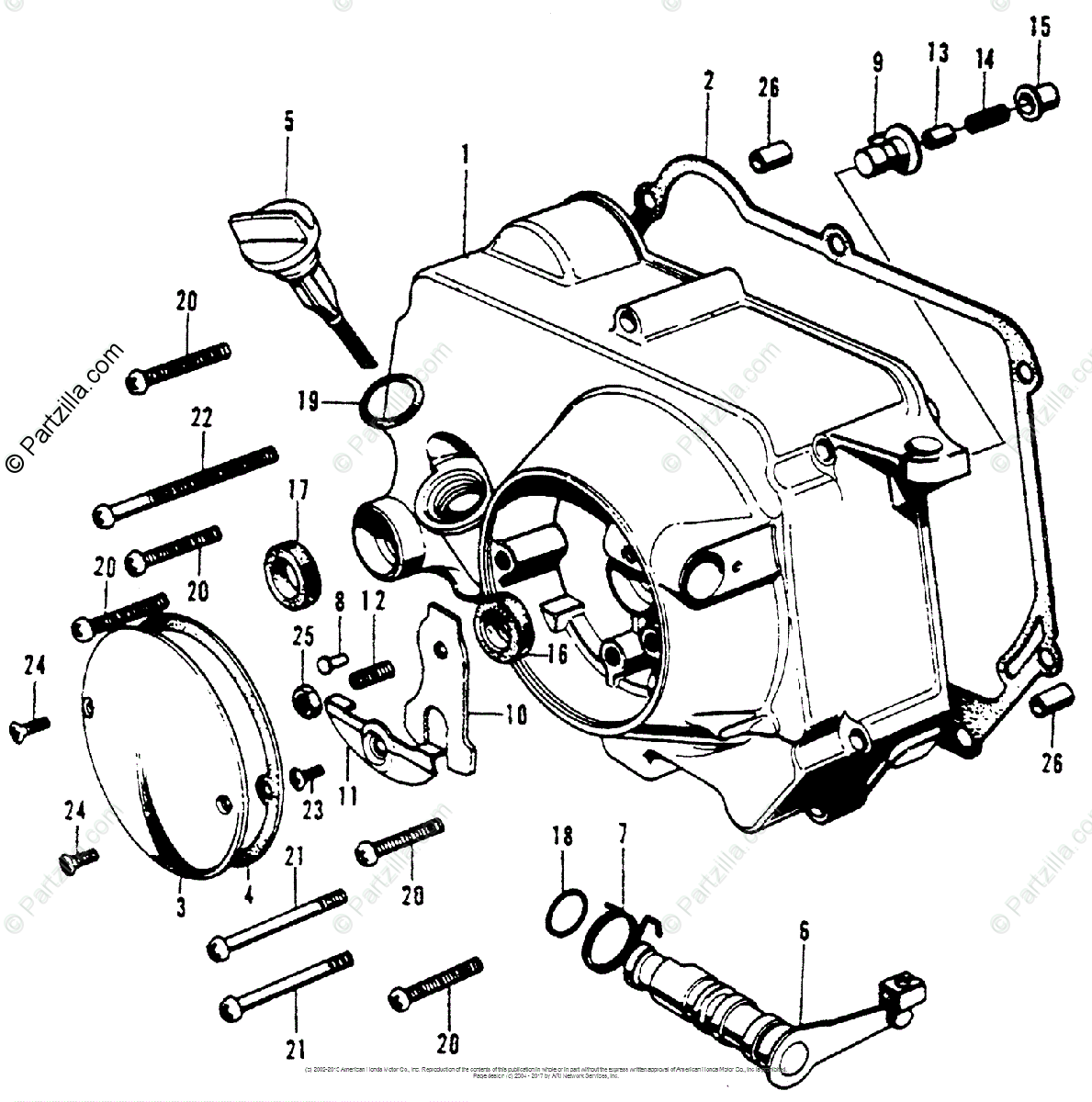 1189x1200 Honda Motorcycle Models With No Year Oem Parts Diagram For Right