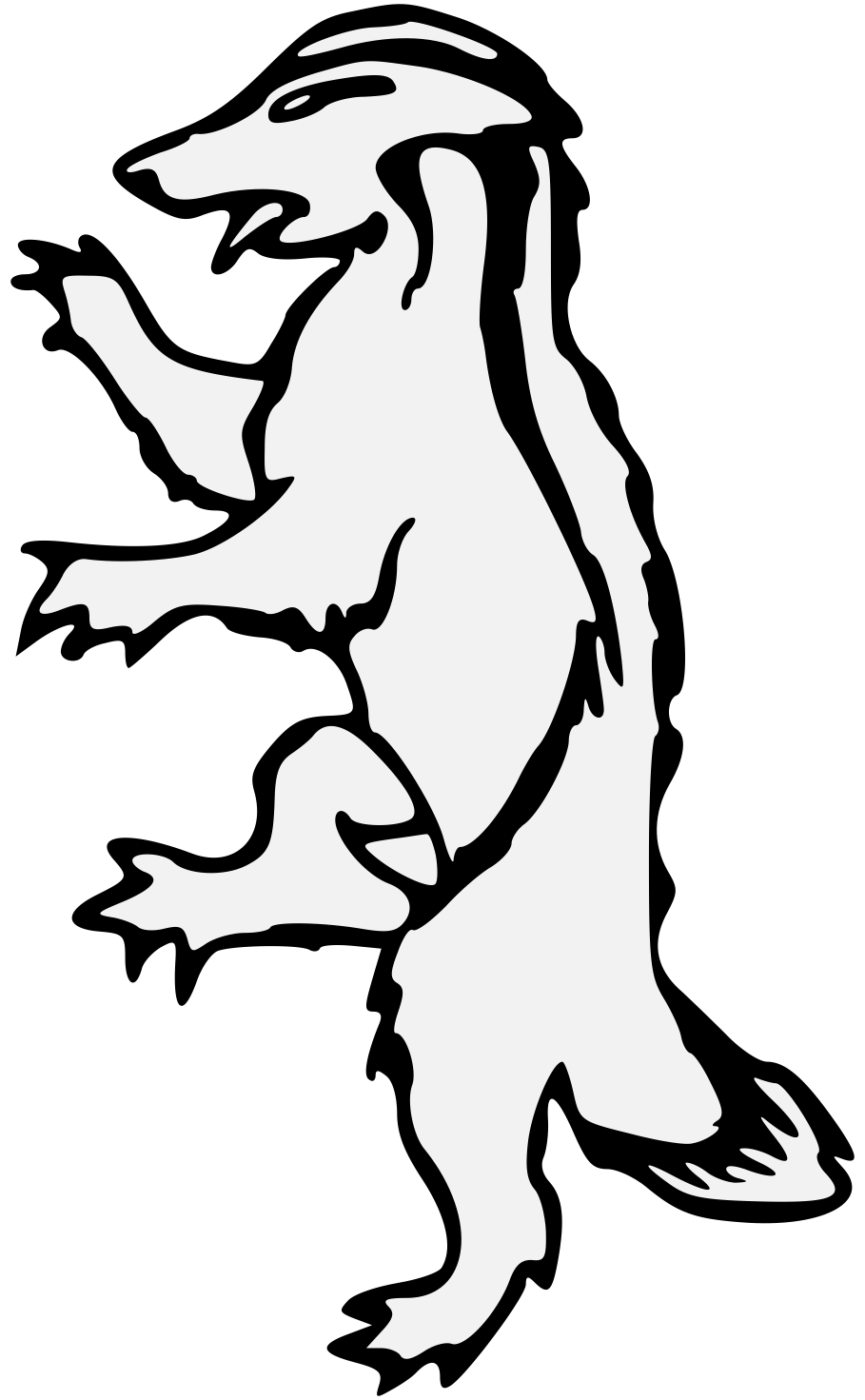 909x1471 Collection Of Free Badger Drawing Clip Art Download On Ui Ex