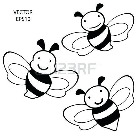 450x450 Honeybee Drawing Honey Bees Honey Bee Drawing