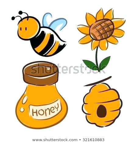 450x470 Draw A Bumble Bee Hand Drawing Of Bumblebee With Flower And Honey