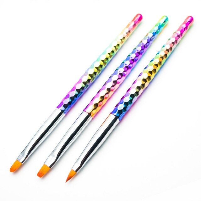 640x640 Style Mermaid Honeycomb Handle Nail Art Brush Acrylic Brush