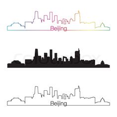 Hong Kong Skyline Drawing
