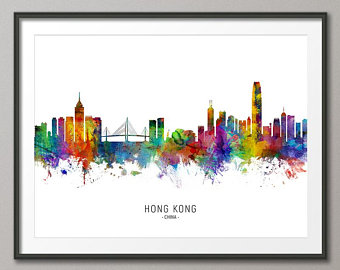 340x270 Hong Kong Skyline Etsy
