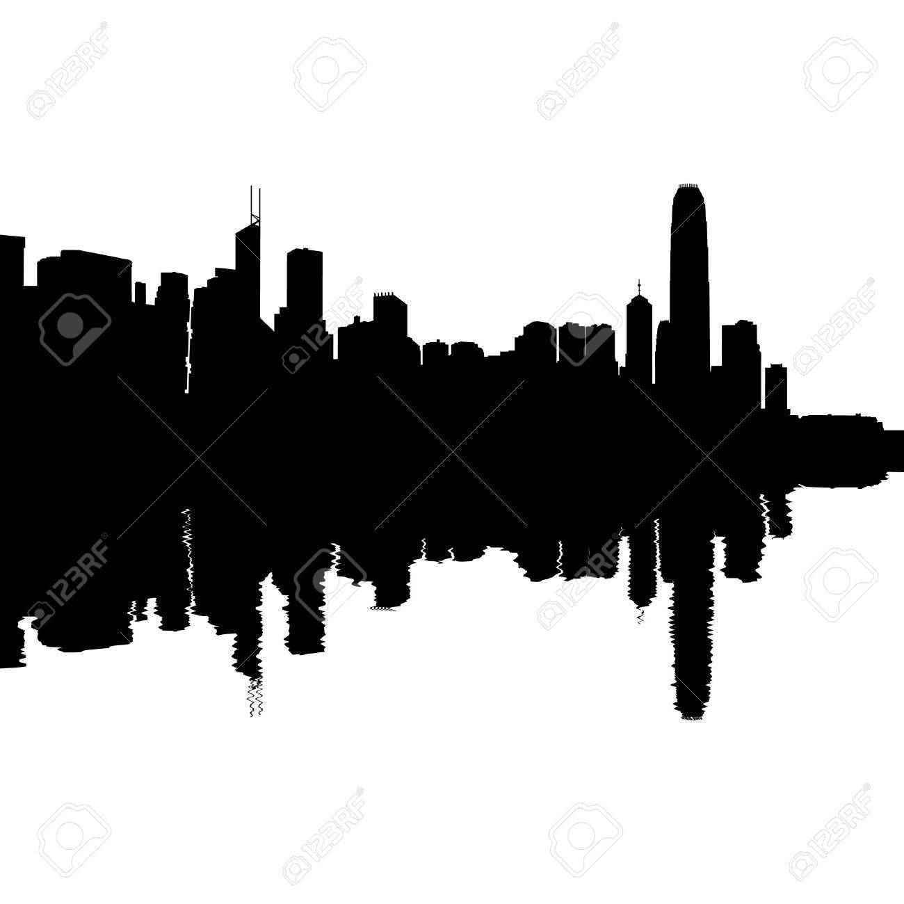 Hong Kong Skyline Drawing | Free download on ClipArtMag