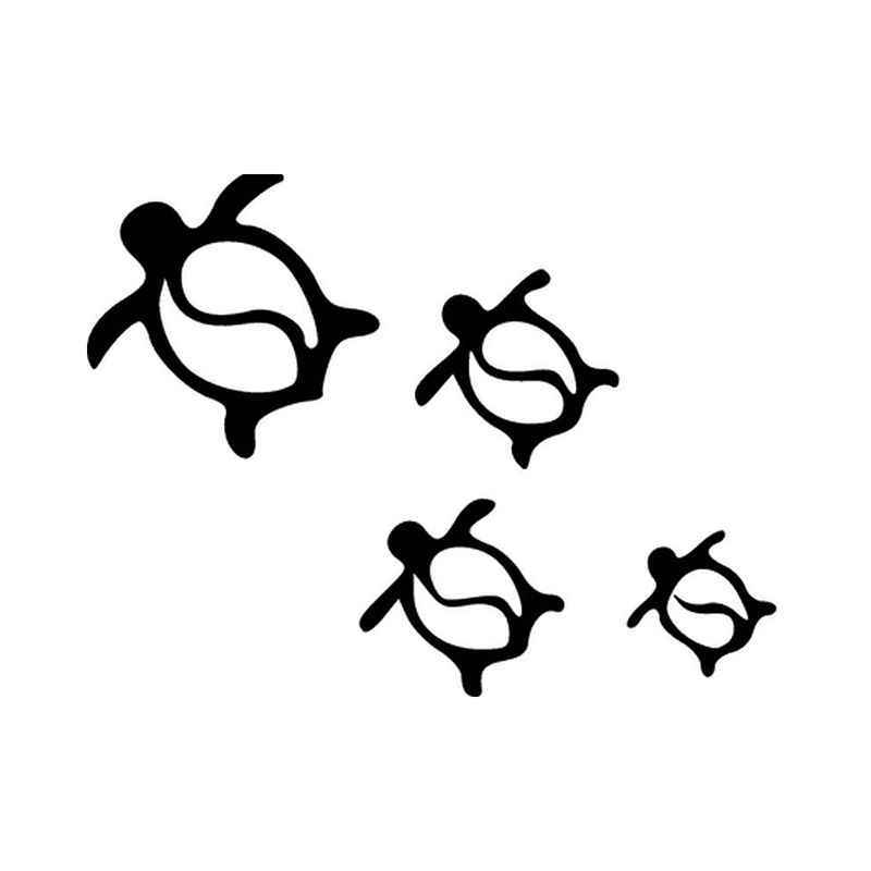 800x800 honu sea turtle family vinyl decal sticker