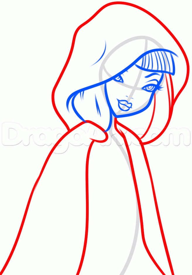 656x938 how to draw cerise hood step ideas in drawings, online