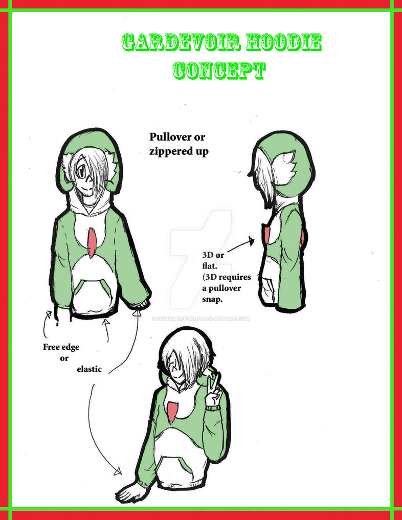 786x1017 Gardevoir Hoodie Concept