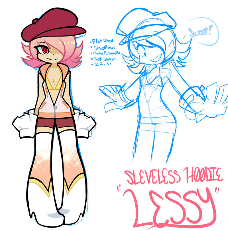 800x809 Sleevless Lessy Hoodie