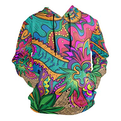 385x385 Coosun Unisex Hippie Drawing Likes As Stoner Art Pullover Hoodie
