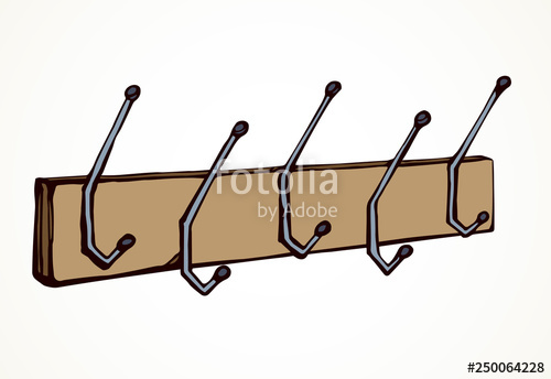 500x344 Wall Hook Vector Drawing Stock Image And Royalty Free Vector