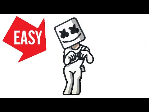 480x360 How To Draw Fortnite Marshmello Easy Cute