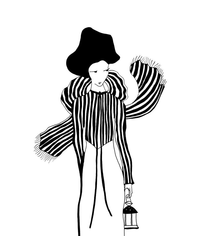 770x907 Waiting For Hope Drawing