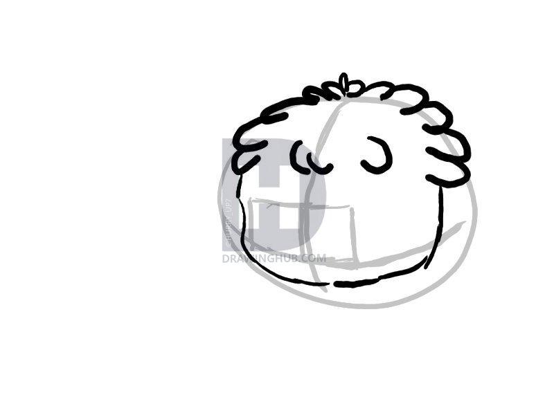 800x600 how to draw a white puffle, step