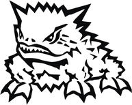 193x154 Horned Frog Sticker