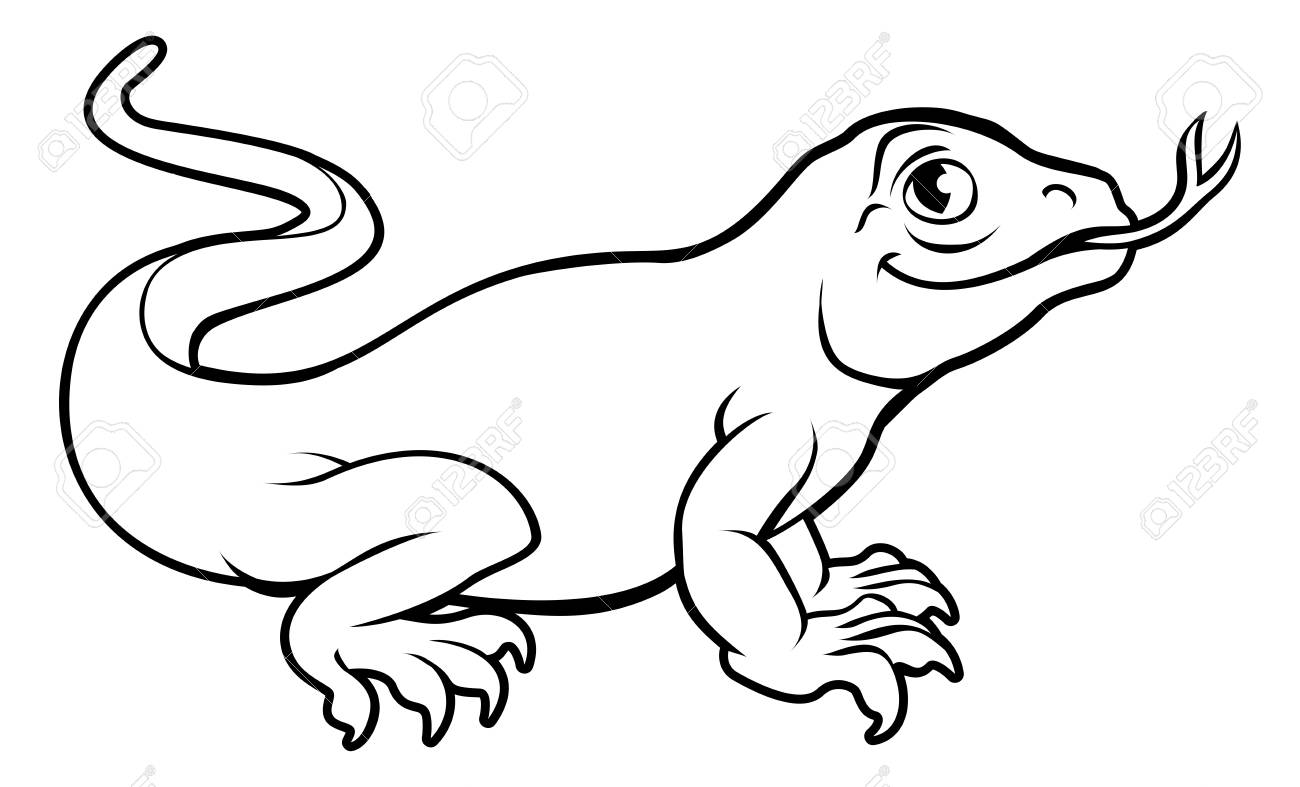 1300x787 Huge Collection Of 'cartoon Lizard Drawing' Download More Than