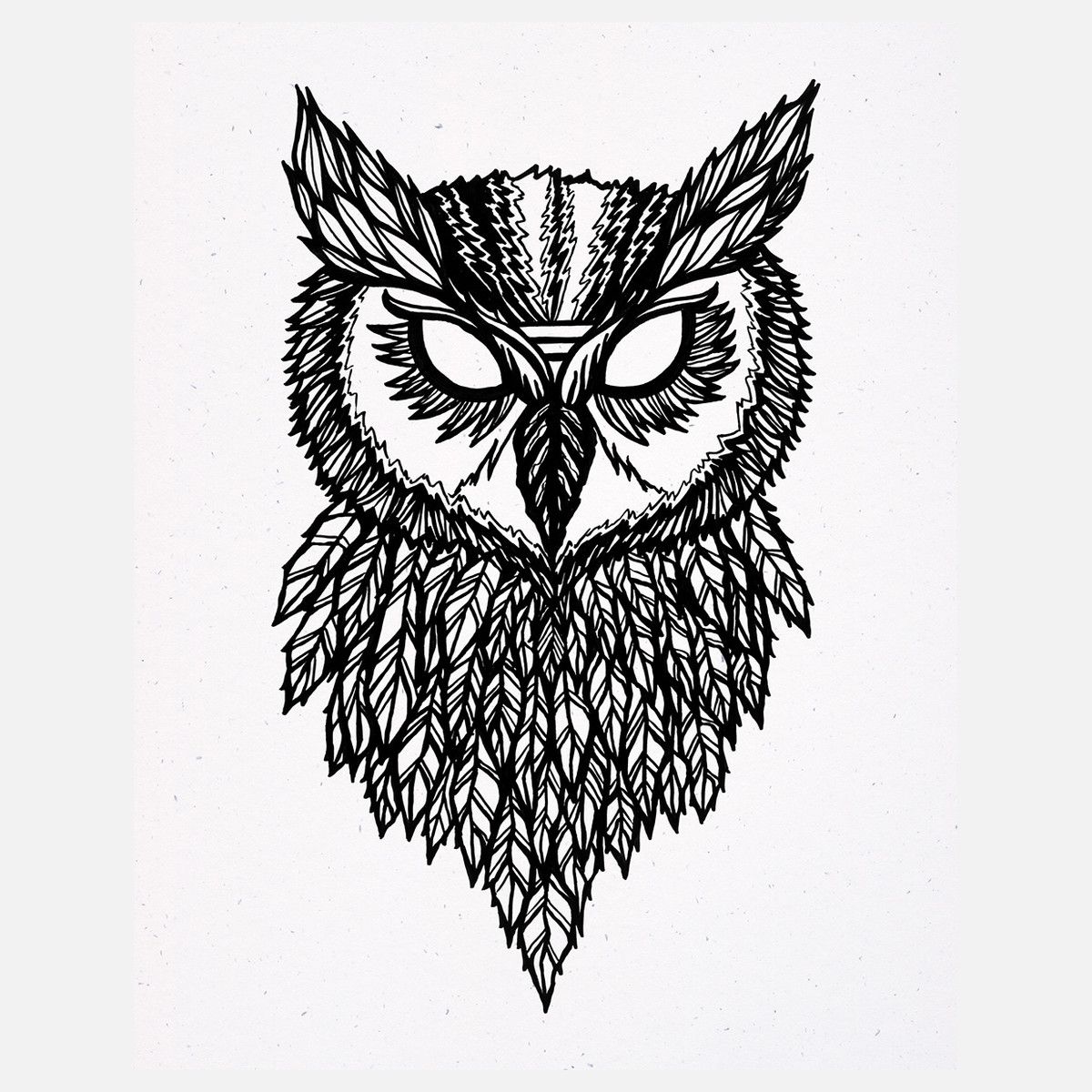 1200x1200 Athena The Great Horned Owl Art Inspiration
