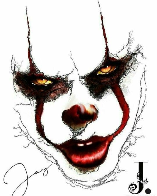 540x675 Clowns In Horror Artwork, Pennywise