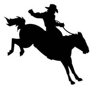 300x290 cowboy on bucking horse silhouette saddle bronc silhouette