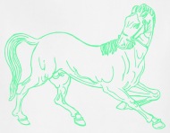 190x148 Horse Drawing Apron Spreadshirt