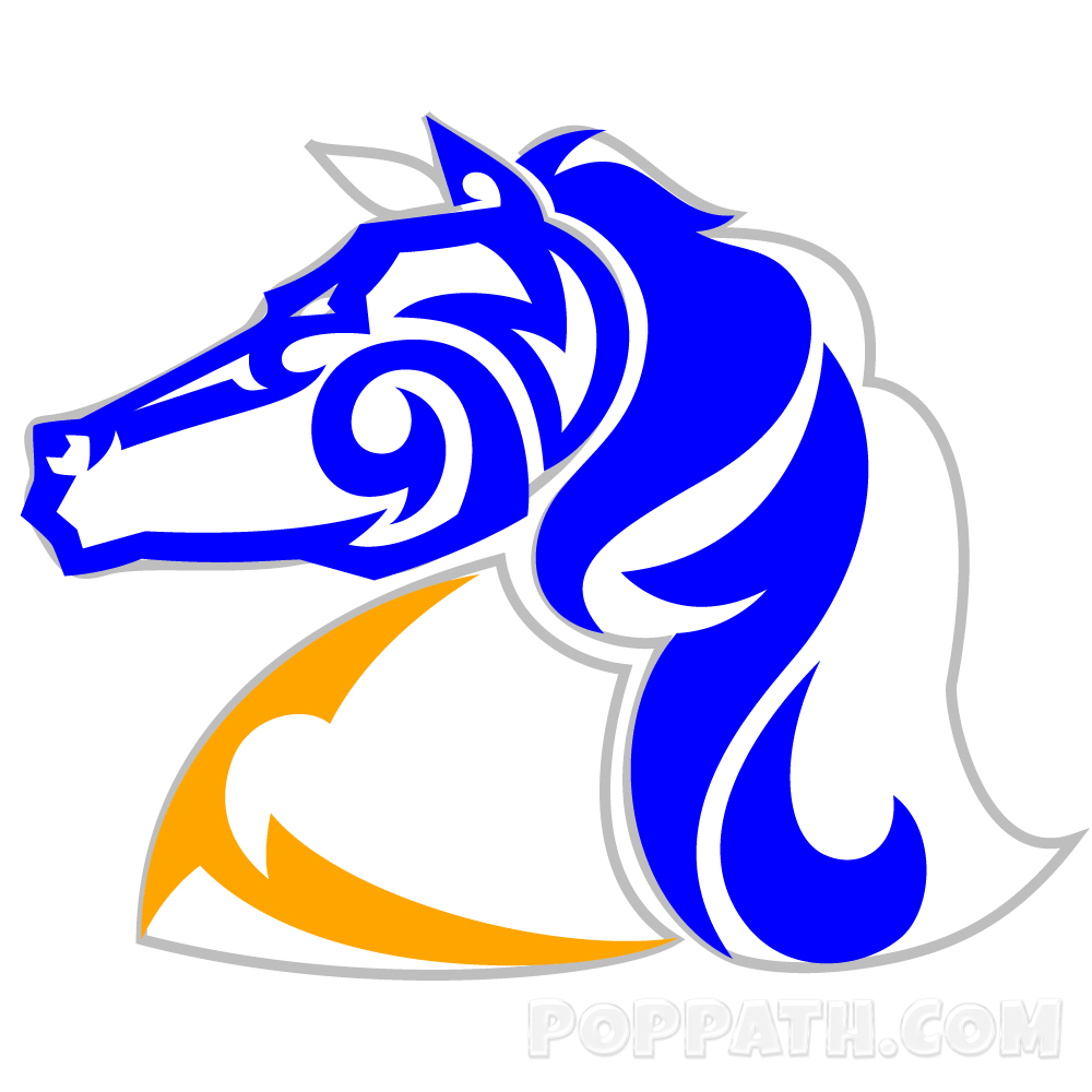 1000x1000 How To Draw A Horse Tribal Tattoo Pop Path