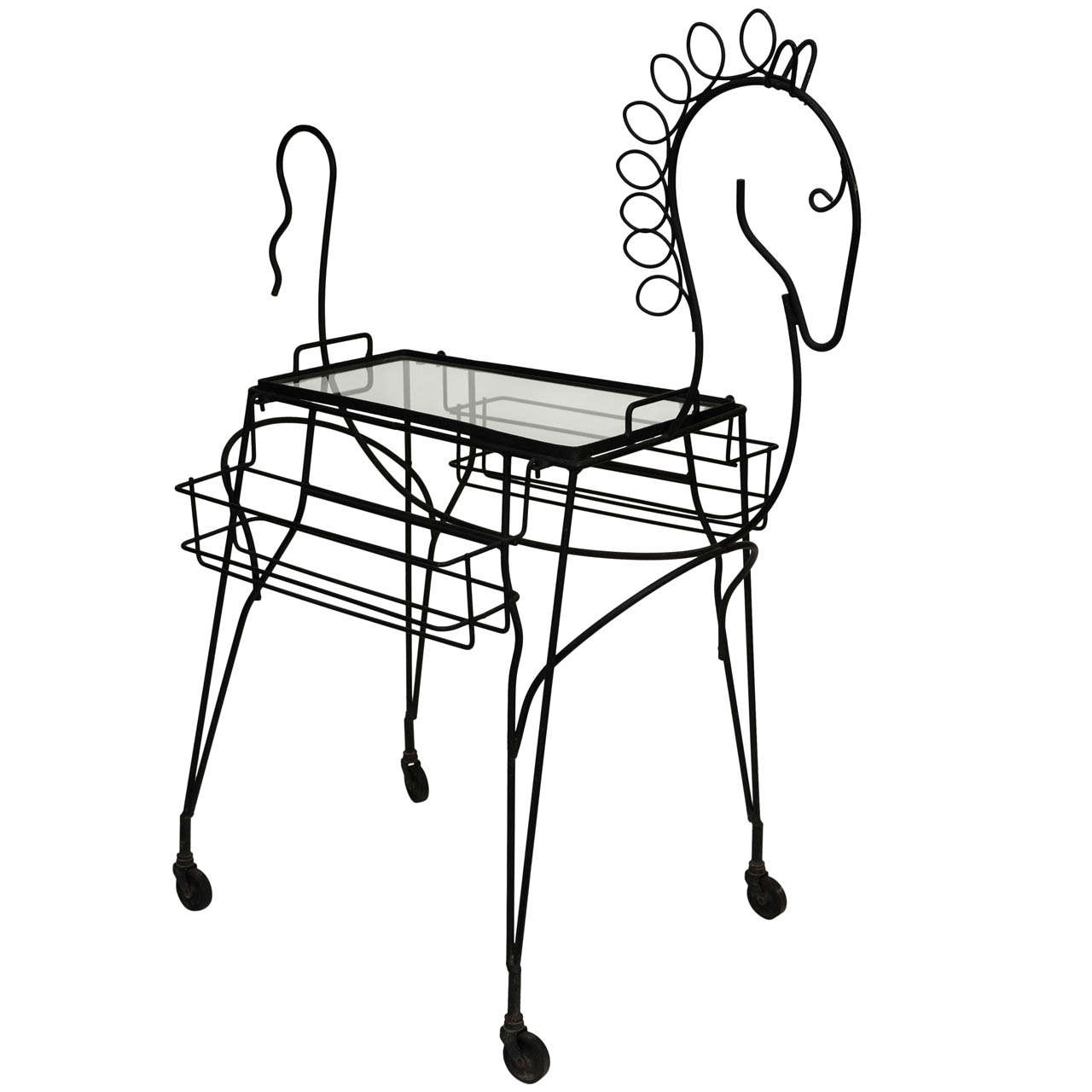 1280x1280 Frederick Weinberg Horse Bar Cart