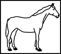 200x179 how to draw cartoon horses realistic horses drawing tutorials