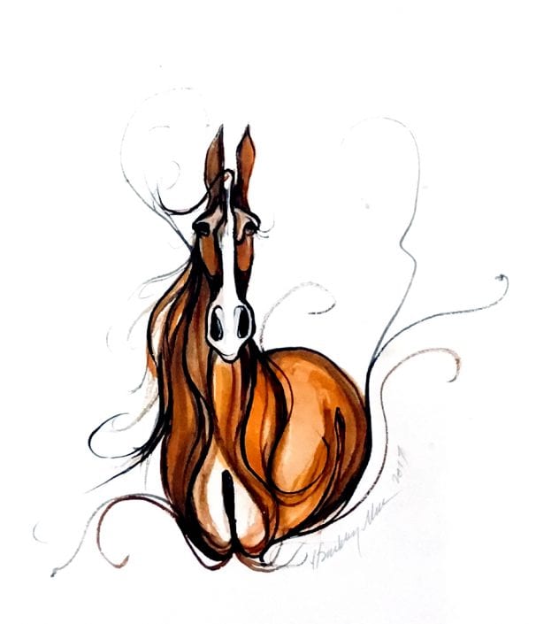 606x705 Horse Art Collection P Buckley Moss Canada Goose Gallery