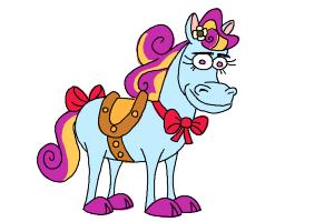 300x200 How To Draw A Horse For Kids